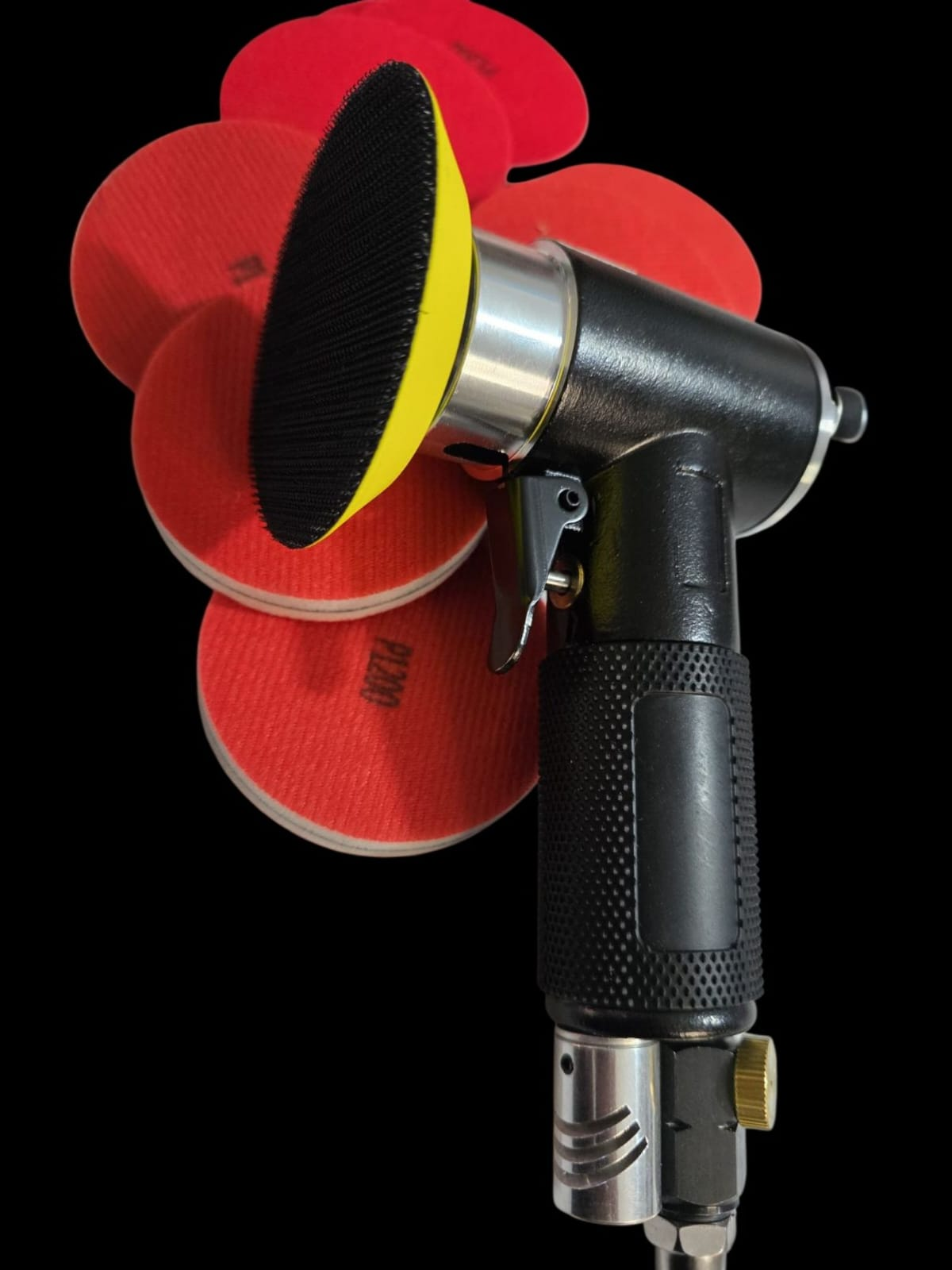 K90 Lijadora angular rotoorbital 3 pulgadas promo con 50 lijas esponjas más 3 pad