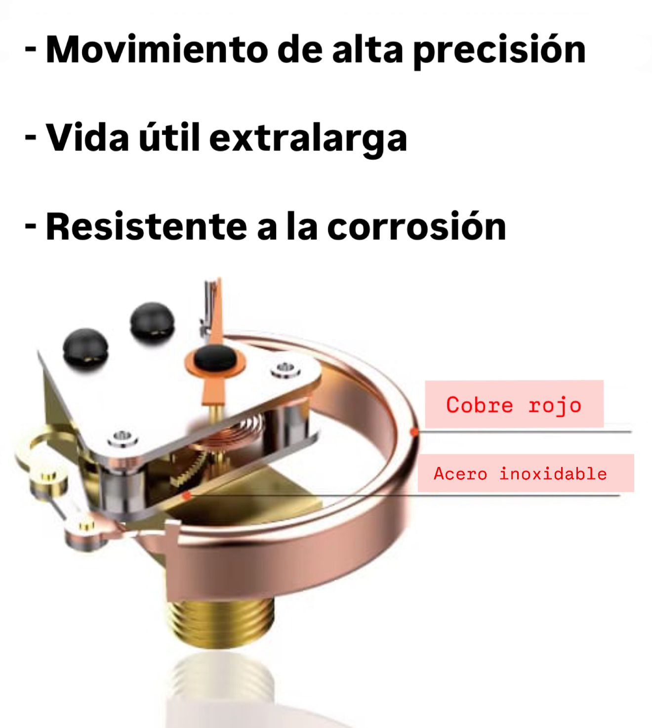 Manómetro de presión sin trampa de agua - Imagen 3